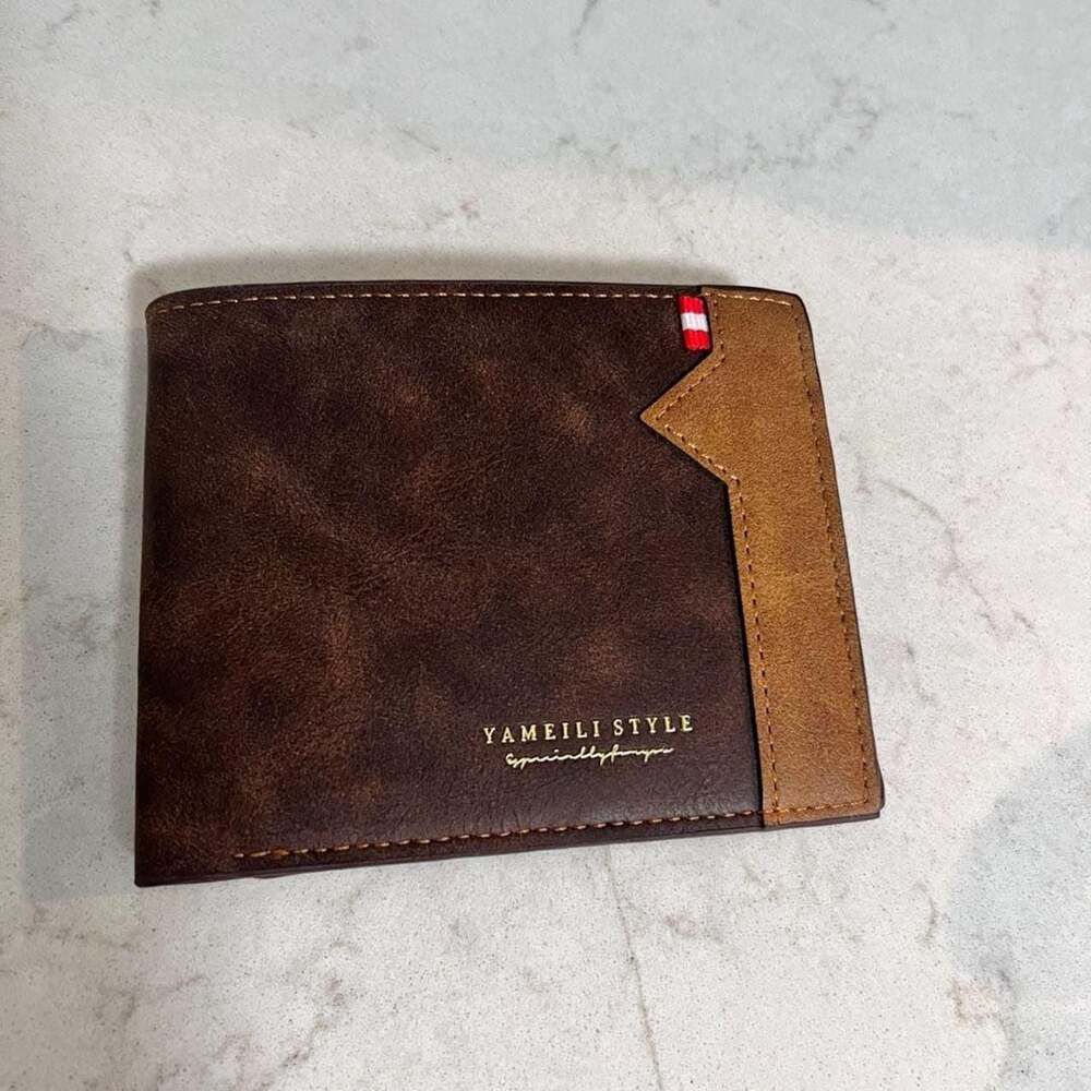 YAMEILI STYLE Men's Retro Bifold Leather Wallet